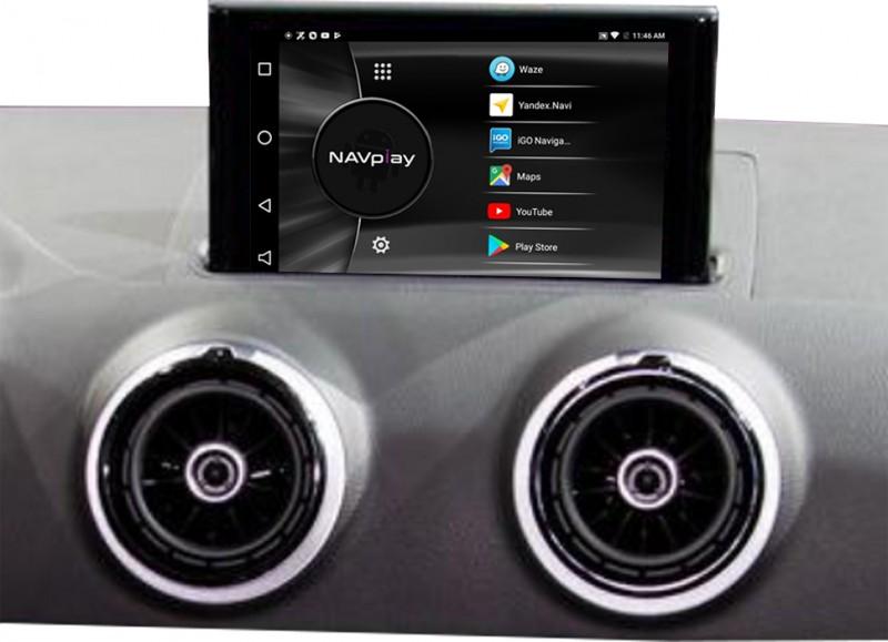 NAVplay Android 6.0.1 integration set Audi MMI 3G incl. touchpad support Art.