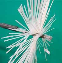 Borstels (M12) Vetborstel - 2,5 mm harde nylon haren GEBRUIK: vervuiling door vet en hard vuil