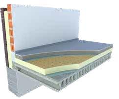 Isolatieplaat voor de vloer FLOOR K FLOOR K is een PIR isolatieplaat bekleed aan beide zijden met een meerlaags gasdicht laminaat voorzien van een rasterprint.