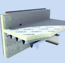 Isolatieplaat voor het dak ROOF L ROOF L is een PIR isolatieplaat bekleed aan beide zijden met een meerlaags gasdicht laminaat.
