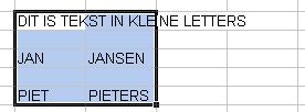 Even een kleine test: Open Excel en typ wat tekst