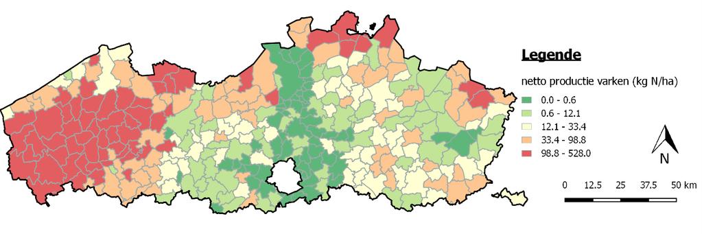 Hieruit bleek dat er voor oppervlaktewater veel predictoren zijn die een significante correlatie vertonen met de gemeten nitraat- en fosfaatconcentraties.