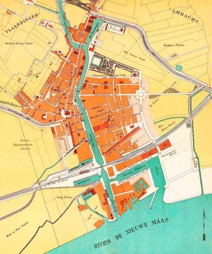 2.2 Industrialisatie In de 19de eeuw is de bebouwing aan de Westhavenkade bijna geheel aaneengesloten.