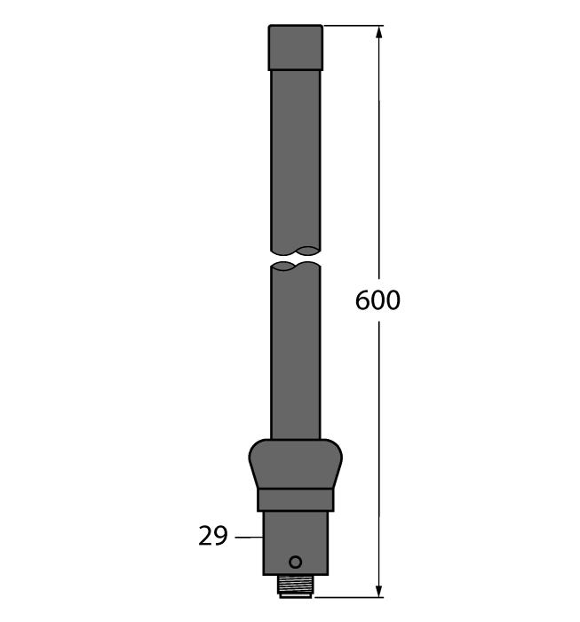 5dBi, N-contraconnector BWA-202-C 3077816 interne antenne 2dBi, RP-SMA-stekker, standaard BWA-205-C 3077817 interne