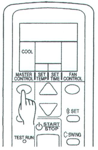 WERKING Werkingsfunctie selecteren 1 Druk op de START / STOP knop (Fig.6 (32)) De binnenunit WERKINGS indicatie lamp (rood) (Fig. 3 (5)) licht op. De werking van de airconditioner start.