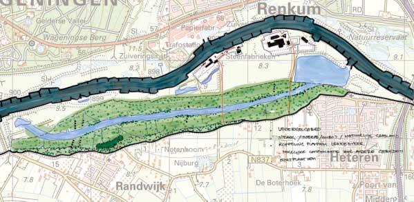 Randwijcksche uiterwaarden R17-1 Deze uiterwaard is een open, brede uiterwaard die gekenmerkt wordt door de overgang van de Betuwe naar de Veluwe.