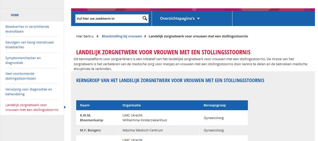 www.bloedstolling-bij-vrouwen.nl k.