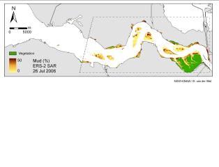 NIOO: Slibgehalte intertidaal 2006 Slib (%).