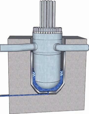Als beide pompen uitvallen wordt de reactor automatisch afgeschakeld en komt er een proces van natuurlijke circulatie op gang met voldoende capaciteit om de vervalwarmte van de kern af te voeren.
