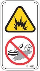 Doe geen ontvlambare stoffen in de tank(s).