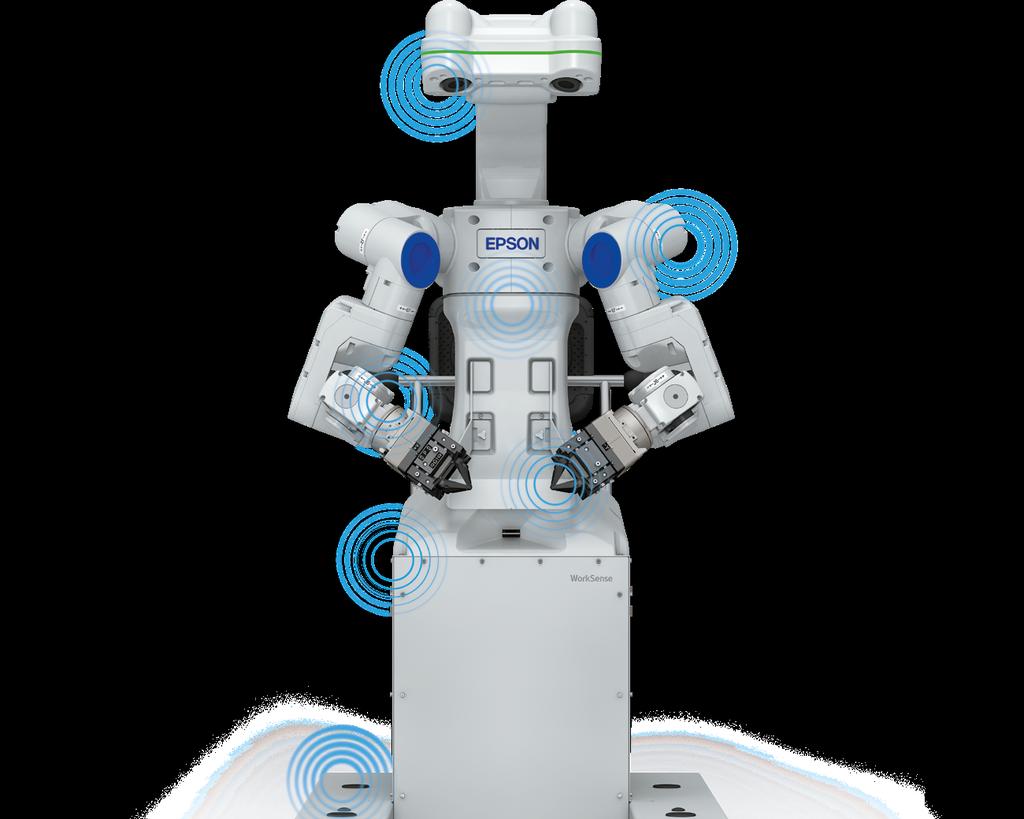 de robot aan te passen Veelzijdige, flexibele handen met krachtsensoren en camera's op beide armen bevestigd Kan met iedere arm