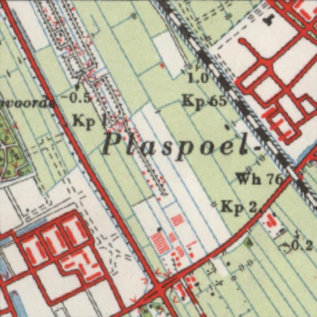 Verkennend bodemonderzoek Huis te Landelaan 414-418 te Rijswijk / AM1754 1958 195 Afbeelding 2: geraadpleegde historische kaarten en luchtfoto s (Bron kaarten: Topotijdreis.