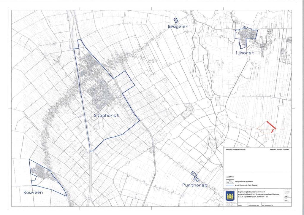 De meldingsplicht en herplantplicht op basis van de natuurbeschermingswet zijn niet van toepassing op: Houtopstanden binnen de bij besluit van de gemeenteraad vastgestelde grenzen van de bebouwde kom