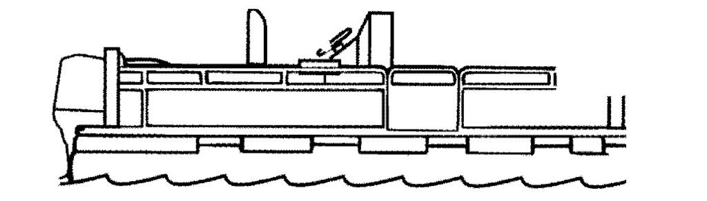 Blijf bij de voorkant van het dek vandaan op boten met een dek of verhoogd platform, en blijf zitten terwijl de boot