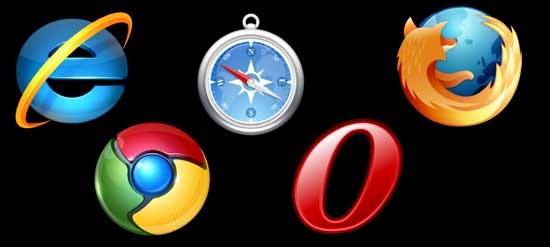 browsers - Internet Explorer - Safari - Firefox - Google Chrome - Opera browsers interpreteren html-codes en geven
