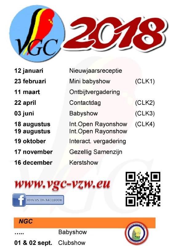 programma met shows en voordrachten met Internationale sprekers en keurmeesters.