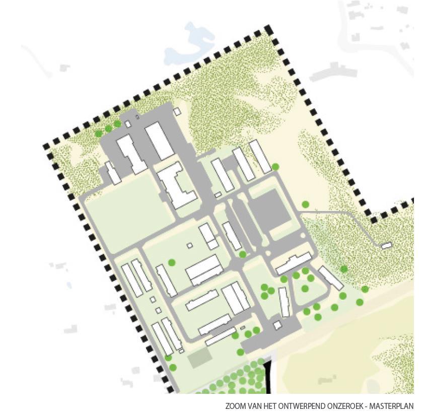 gemeenschapsvoorzieningen, technische diensten publieke ruimte tussen de gebouwen en