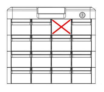 De medicatiebox resetten De medicatiebox kan als volgt worden gereset: 1. Zorg dat de medicatiebox gekoppeld is aan de AMiS. 2. Zorg ervoor dat de batterij van de AMiS is ingeschakeld. 3.