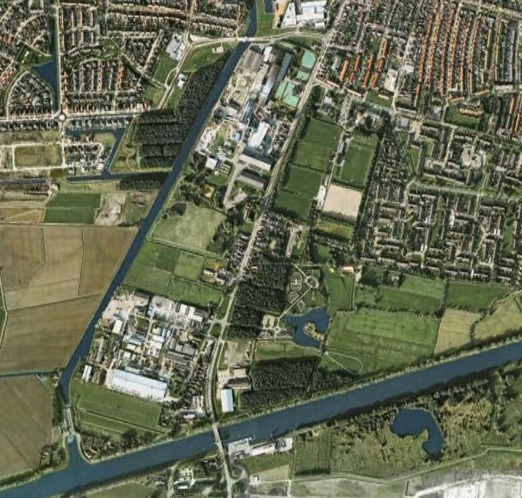 1.6 Beknopte beschrijving locatie Voormalig bedrijfsterrein de Eendracht Het plangebied de Eendracht is centraal gelegen binnen de bebouwde kom in Appingedam in de gemeente Appingedam.