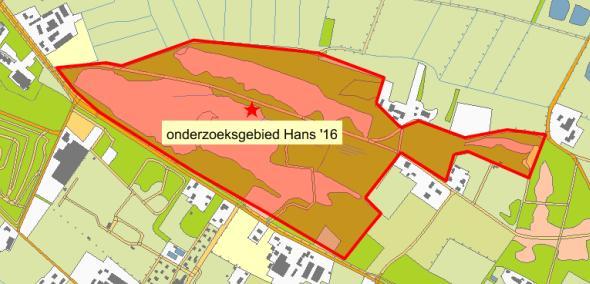 Ook is het volledige als bos ingetekende terreindeel in de zuidoosthoek (langs de Heumenseweg) in 2016 geïnventariseerd (dus inclusief de kleine rechthoek die in het onderste deel van de figuur