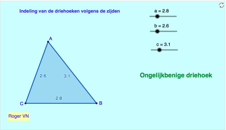 (bij geavanceerd: α > 90 β > 90 γ > 90 ) Rechthoekige driehoek. (bij geavanceerd: α 90 β 90 γ 90 ) 2.