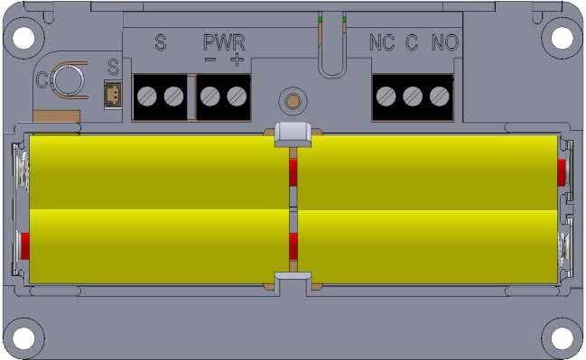 VERGRENDELINGEN ELEKTROMAGNETEN TOEGANGSCONTROLE ACCESSOIRES BATTERIJEN Indien de deurcontroller via de standaard meegeleverde netvoeding wordt gevoed, is het plaatsen van batterijen niet echt nodig.