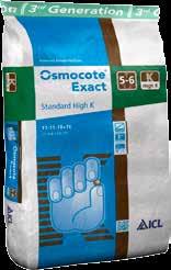 De nieuwe Osmocote Exact High K High K De nieuwe Osmocote Exact High-K sluit aan op de trend in meststoffen met een hoog kaliumgehalte en verbetert daarmee de al jarenlang beproefde Osmocote Exact