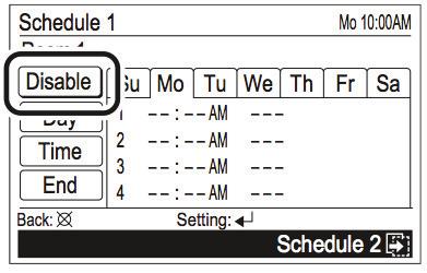 Selecteer de relevante programmanaam ( Programma of Programma ) met de [Omschakelknop voor het scherm (Links/Rechts)].