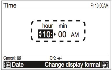4 Als gedrukt wordt op de [Annuleerknop] gaat het display terug naar het scherm Submenu. Als bovendien wordt gedrukt op de [Menuknop] gaat het display terug naar het scherm Monitor.
