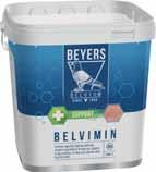 Belvimin Gevitamineerd mineraalvoeder Bevat belangrijke bouwstoffen, vitaminen (A, D3, B1, B2,E,PP en B12) en mineralen voor een topconditie gedurende het ganse jaar.