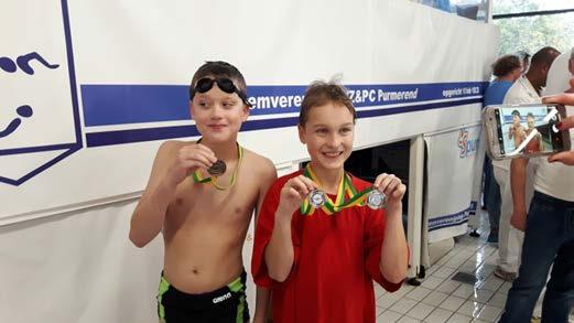 Bij de Swimkick-Miniorencircuit zwom debutant Guus meteen tweemaal naar het zilver op de Swimkick Circuit voor beginnende zwemmers. Broer Jasper won brons en Eric won tweemaal zilver.
