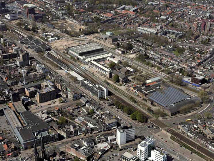 Spoorzone Tilburg gebouwen in het gebied gesloopt zouden worden. Dat is nu bijna niet meer voor te stellen. Gelukkig is er gekozen om veel bestaande gebouwen te behouden.