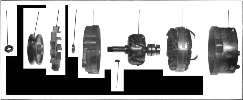 HANDELING Nr. H78. 532-3a: 4 1 2 3 4 5 6 7 8 0 9 9. Monteer de rotor (6) in het voorschild (5). Schuif het schild zover mogelijk op de rotoras. 10. Monteer de poel ie (2).