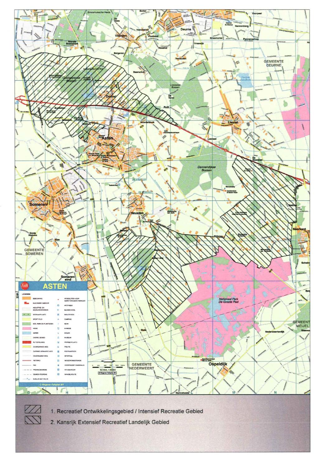 Recreatief ontwikkelingsgebied en kansrijk extensief recreatief landelijk