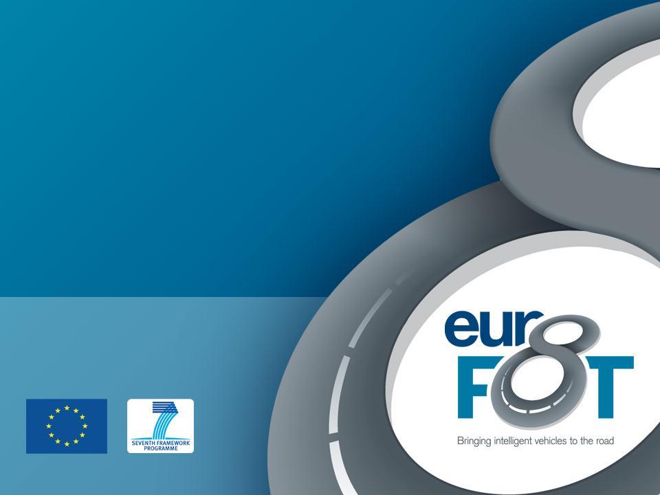 eurofot - European Large-Scale Field Operational Test on In-Vehicle Systems Intelligente Transport Systemen