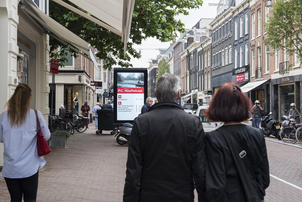 Met internet verbonden stadsmeubilair biedt