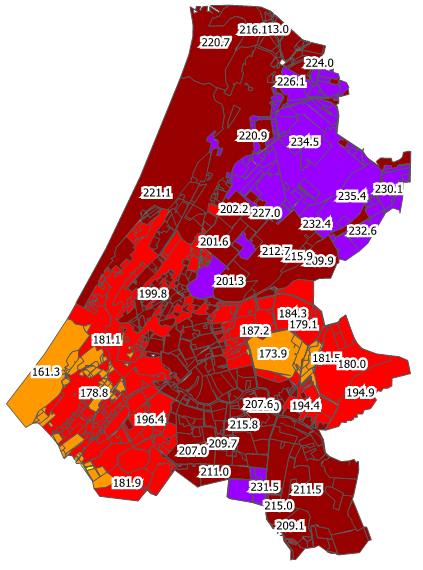 2d. Verwacht neerslagtekort per peilvak komende periode (gegevens Hydronet) Verwacht tekort do.