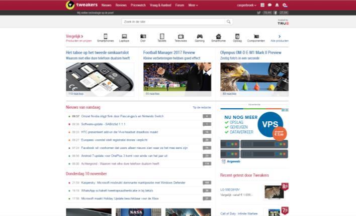 Rectangle Halfpage (Nieuwsbrief) Advertorial Tekstlink Homepage Take Over Mobile