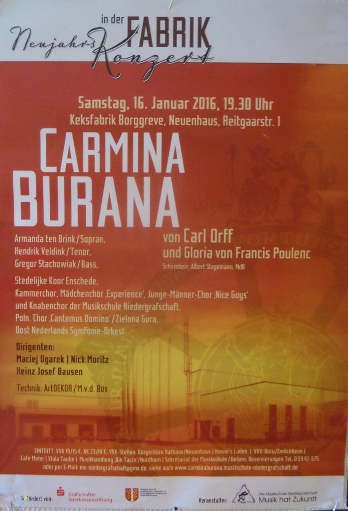 2016 Carmina Burana - C. Orff en Gloria - F.