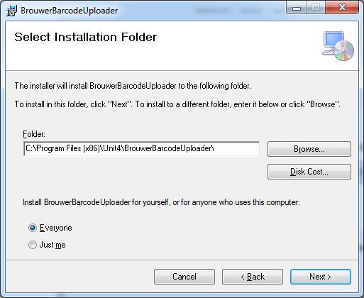 Na het installeren kunt u het programma starten via het G Brouwer icoon op het bureaublad, of in de taakbalk.