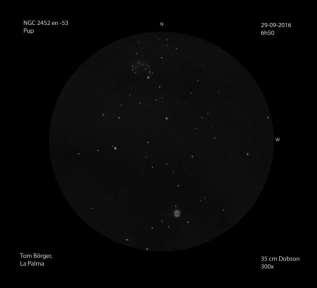 WAT ZIT ER NIET IN FRED200 LIJST NGC catalogus: NGC 2242 (Auriga) op decl. +44 maar Mv. 15.2 NGC 1360 (Fornax) op decl. -25 Mv 9.5 - d: 6.4 NGC 2452 (Puppis) op decl.