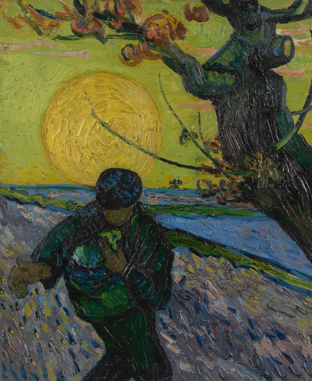 Vincent van Gogh. De zaaier (detail), 1888.
