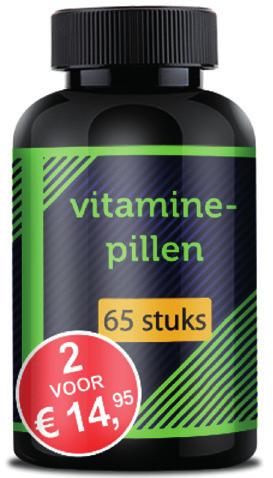 domein getallen 3F Wieke neemt elke dag één vitaminepil. Ze koopt zoveel potjes dat ze voldoende vitaminepillen heeft voor één jaar. Hoeveel moet Wieke betalen?