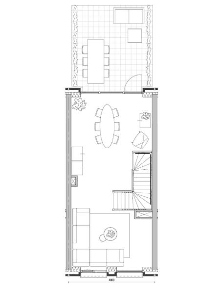 garage onder de woning* Berging met opstelplaats voor