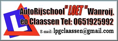 A: Hoevensestraat 20 5446AK Wanroij T : 06-51925992 E: lpgclaassen@gmail.com Bank nr: NL43RBRB0898296471 K.v.K nr: 60905093 Btw nr: NL166819761B01 ALGEMENE VOORWAARDEN De Rijschool dient zich te houden aan de volgende afspraken: ARTIKEL 1 1.