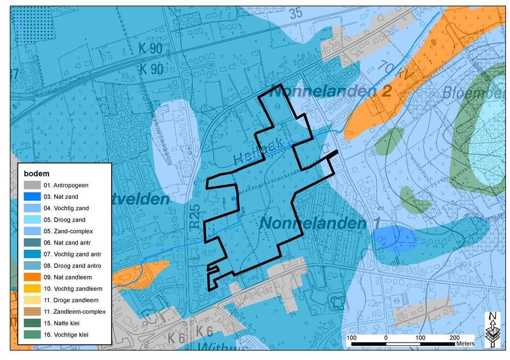 Figuur 14: Situering op kaart bodemassociatie 5 Opmerkingen Het gebied kende geen problemen naar wateroverlast tijdens de recente