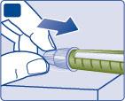 B Plaats de pendop terug op uw pen na elk gebruik ter bescherming van de insuline tegen licht.
