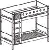 190 cm 200 cm Poten / Uitvalbeveiliging RRP EUR Half hoogslaper met schuine ladder, glijbaan en gekleurde uitvalbeveiliging. Poten in massief berken.