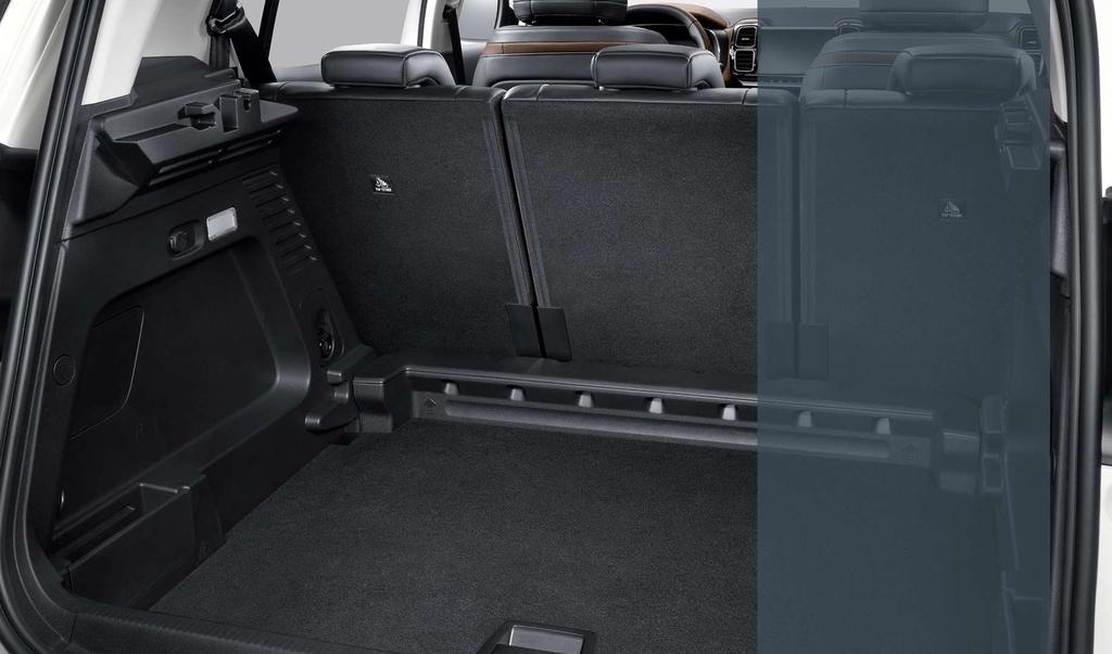 toegankelijke en ruime koffer ELK VOORWERP OP ZIJN PLAATS Het koffervolume van de New SUV