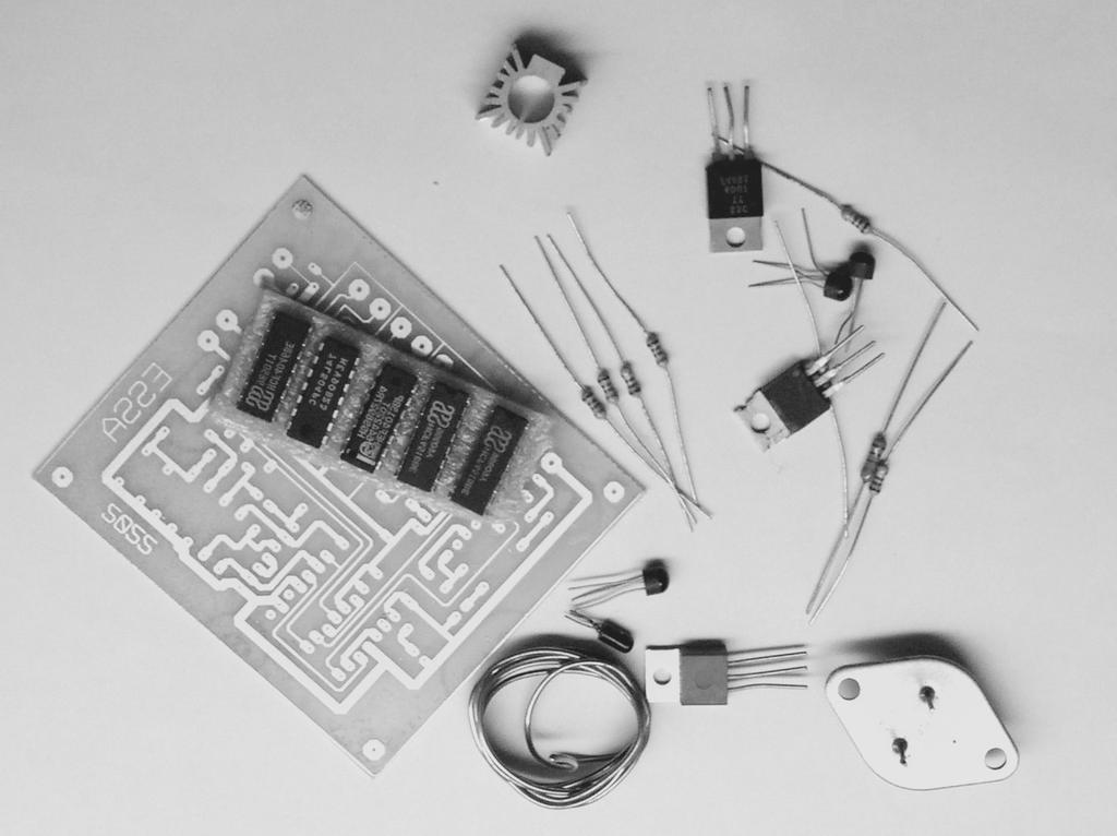 draadbruggen diodes weerstanden condensatoren, kristallen, trimmers transistors condensatoren I's (let goed op de plaatsing van de I's) displays externe componenten aansluiten (schakelaars etc.